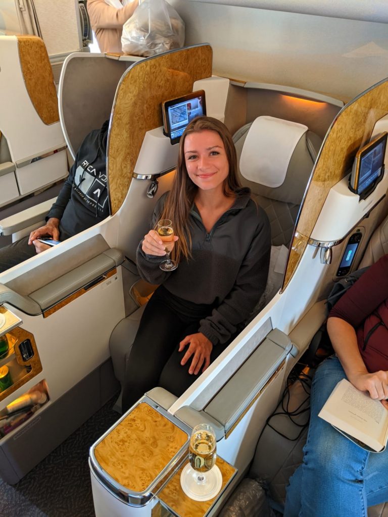 flying business class Emirates