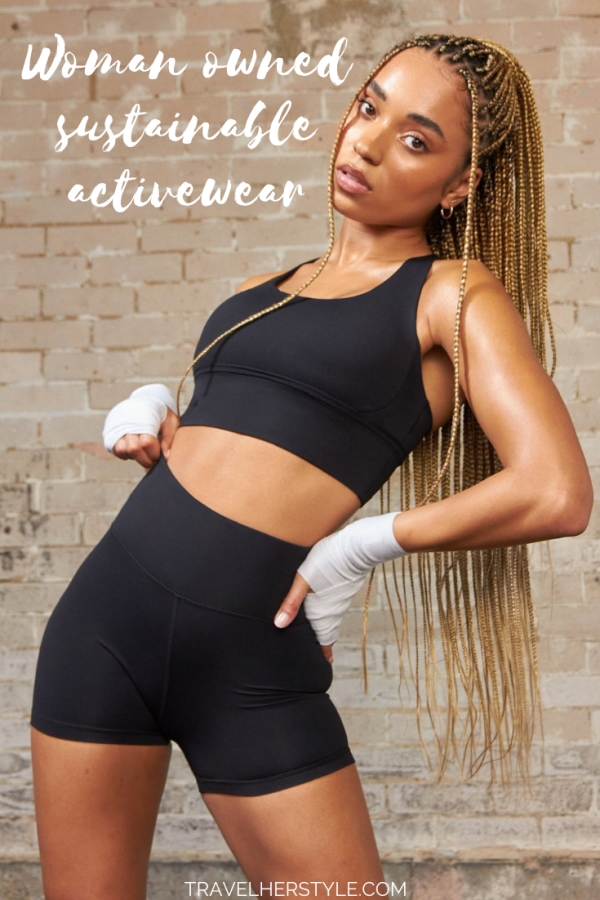 Pinterest image for sustainable activewear post